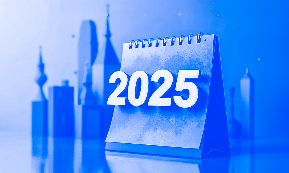 850: Continuous Calendar for 2025